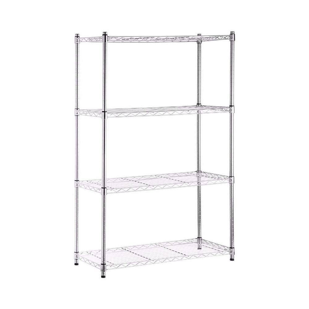 Tidoin 14 in. D x 36 in. W x 54 in. H Silver Heavy Duty Metal Garage