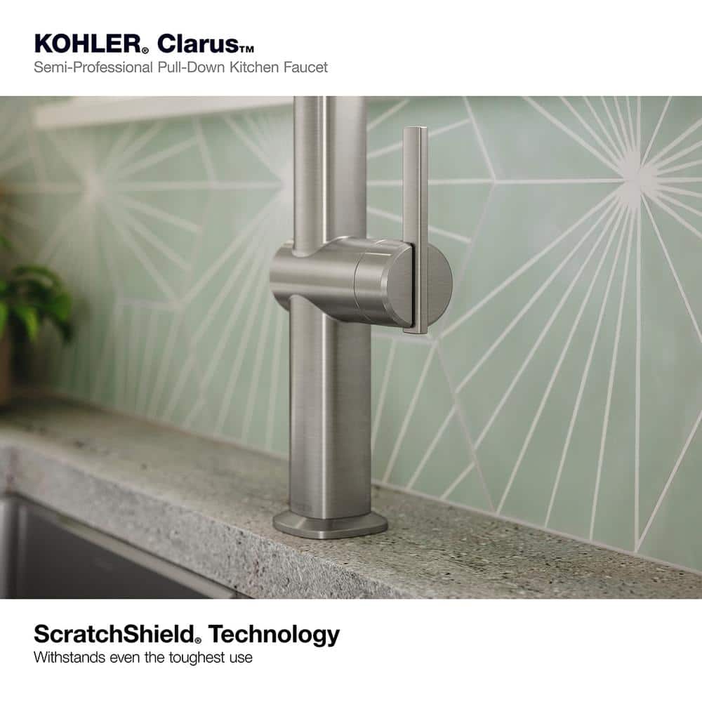 Stainless Steel Single Handle Pull Down Kitchen Faucet with Spray