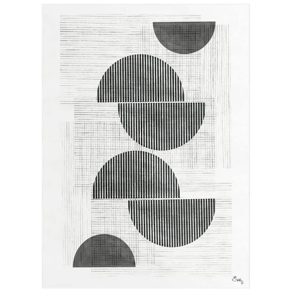 Grey Retro 8 ft. x 10 ft. Modern Washable Geometric Art Area Rug price history on PriceWatchPro