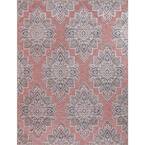 Lara Rust 8 ft. x 10 ft. Geometric Indoor/Outdoor Area Rug