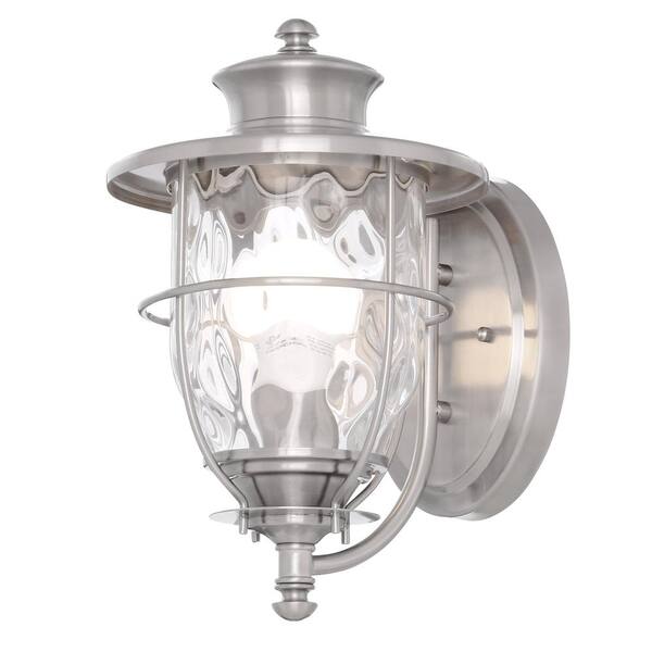 Progress Lighting Beacon ウォールライト E26対応 Progress Lighting Beacon Collection 1-Light Stainless Steel 12.9