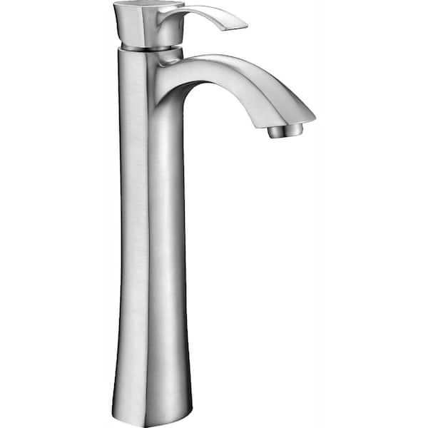 ANZZI Harmony Series Single Hole Single-Handle Vessel Bathroom Faucet in Brushed Nickel