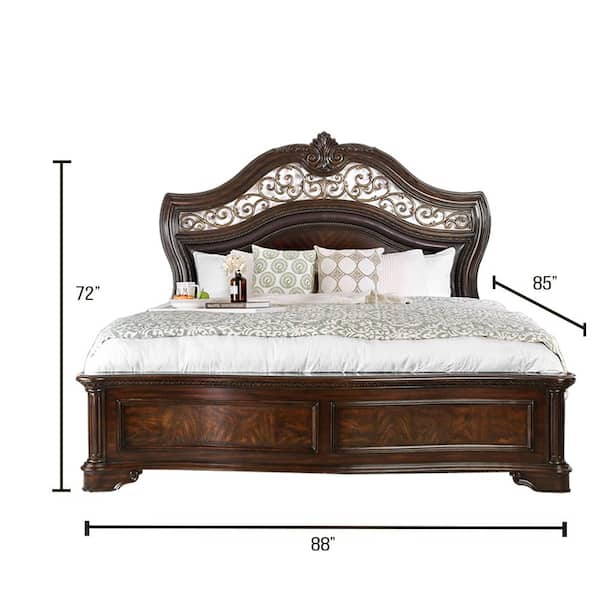 Menodora Brown Eastern King Bed