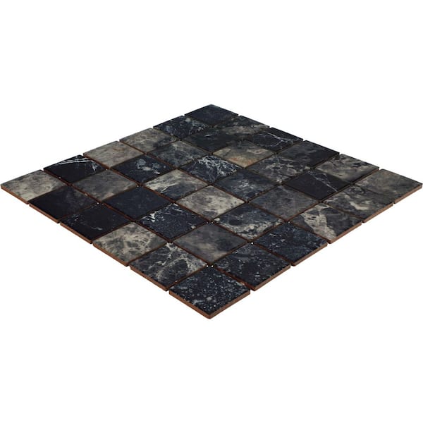 Daltile Santa Loma Night Fall 12 in. x 12 in. Matte Ceramic Mosaic