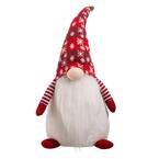 24 in. H Fabric Christmas Gnome Standing Decor