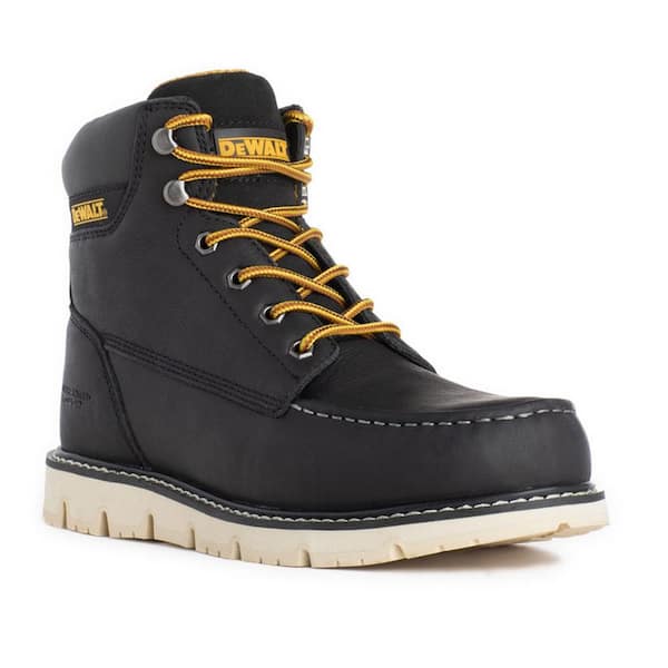 DEWALT Men's Flex Moc 6 in. Work Boots - Soft Toe - Black Pitstop Size 7 (M)