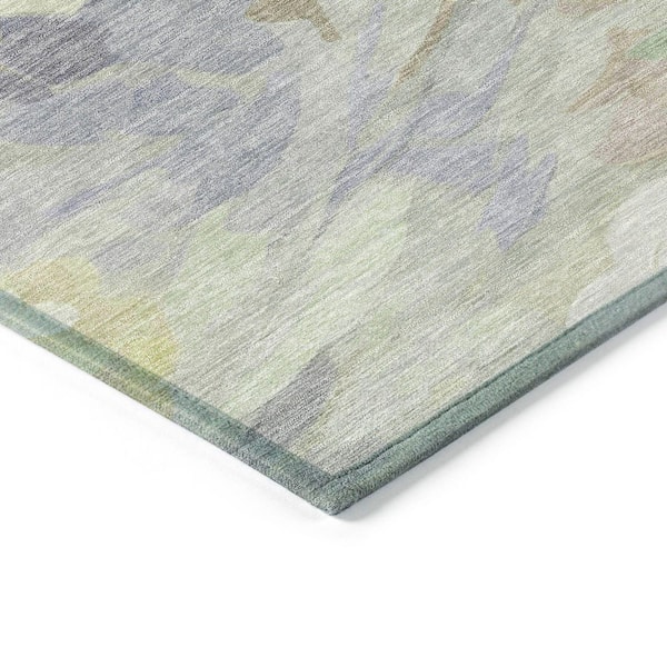 Chantille Machine Washable Indoor/Outdoor Abstract ACN2264 Mint 9 ft. x 12 ft. Area Rug