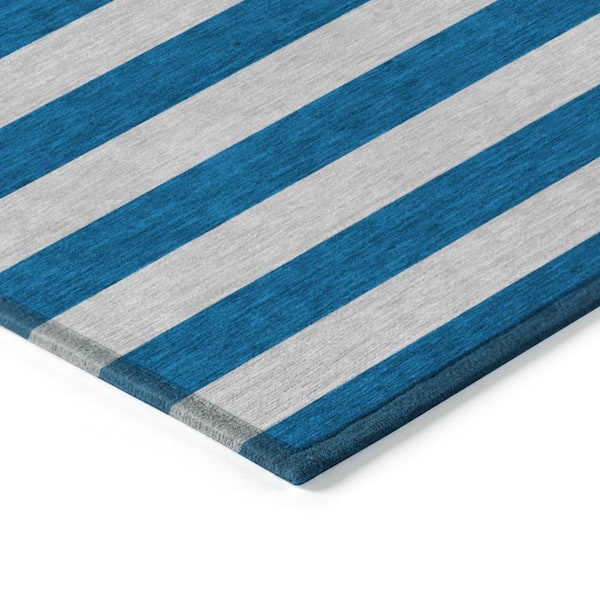 Chantille ACN530 Blue 8 ft. x 10 ft. Machine Washable Indoor/Outdoor Geometric Area Rug
