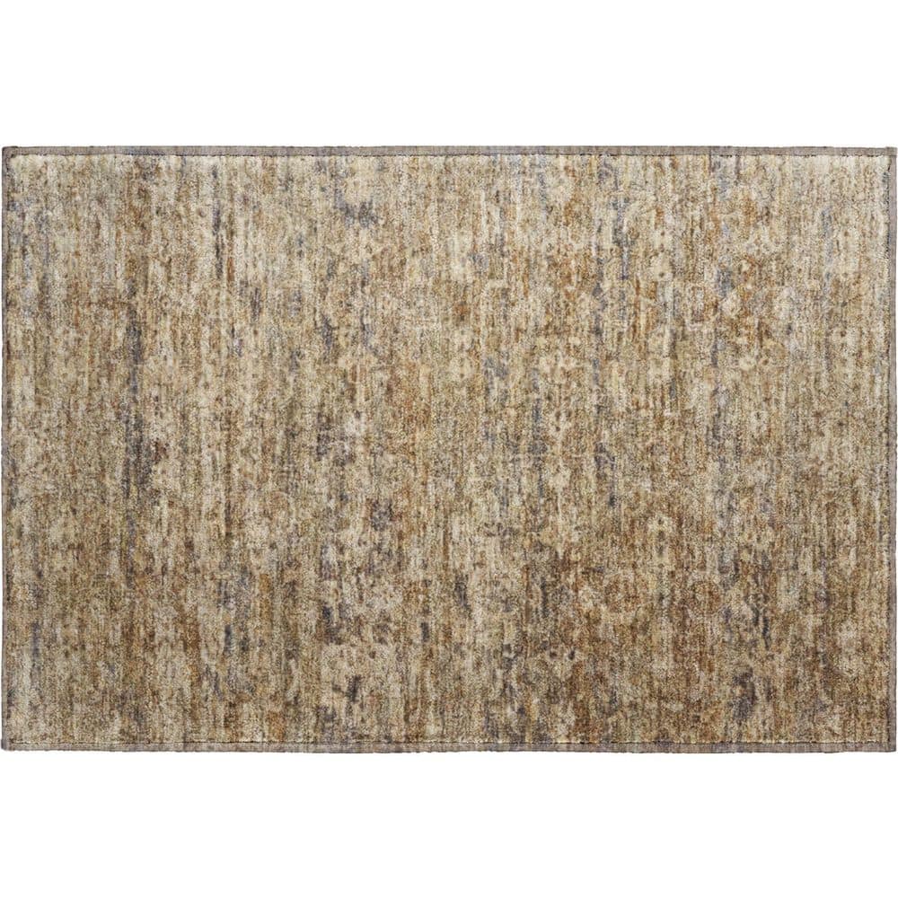 Mayfield Premium Machine Washable Abstract AMF2324 Brown 2 ft. x 3 ft. Accent Rug price history on PriceWatchPro