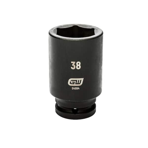 GEARWRENCH 3/4 in. Drive 6-Point Deep Impact Metric Socket 38 mm