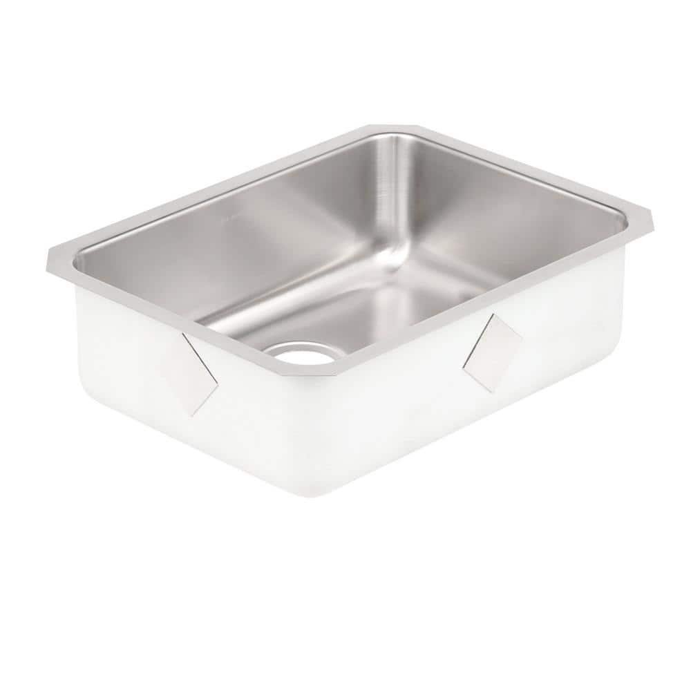 Lustertone 26" Stainless Steel Single Bowl Undermount Sink