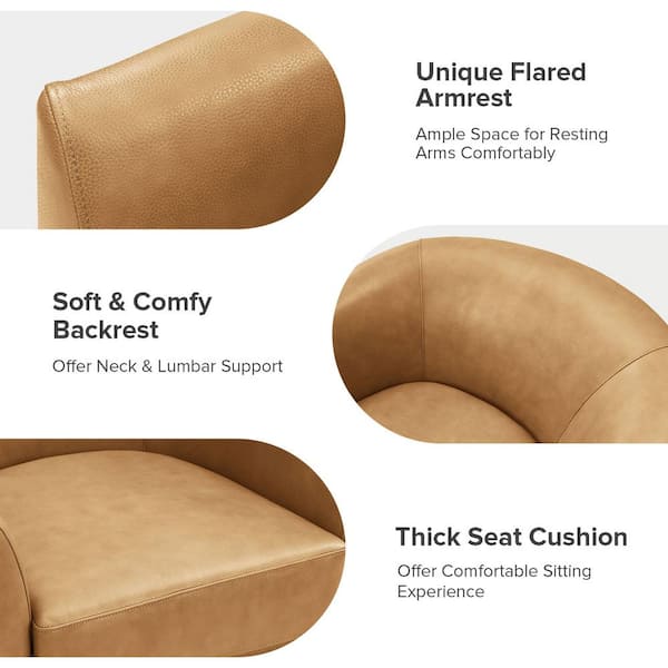 JAYDEN CREATION Teeny Modern Genuine Leather Swivel Barrel