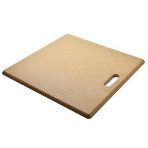 Ice Coffee Basket Weave Pattern 20 in. x 20 in. Anti-Fatigue Comfort Floor Mat (2-Pack)