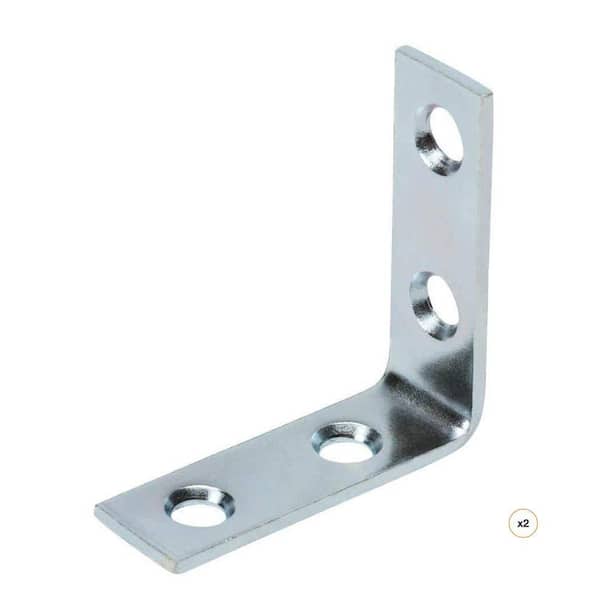 (20-Pack) 1-1/2 in. Zinc-Plated Corner Brace Value-Pack)