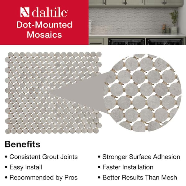 silver-stone  Daltile Restore Silver Stone 11 in. x 13 in. Glazed Ceramic