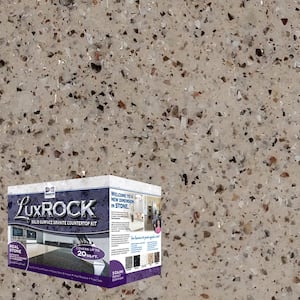 Lux Rock Solid Surface Granite Countertop Kit 20 sq.ft. Carrara