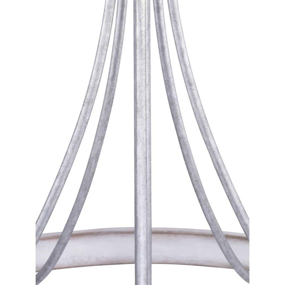 Gulliver 5-Light Galvanized Chandelier with Weathered Driftwood Texture