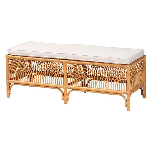 bali & pari Materra Light Honey Accent Dining Bench 48 in.