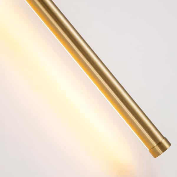 Rennnsan Aidan 1-Light Gold Linear Dimmable LED Wall Sconce WS8101