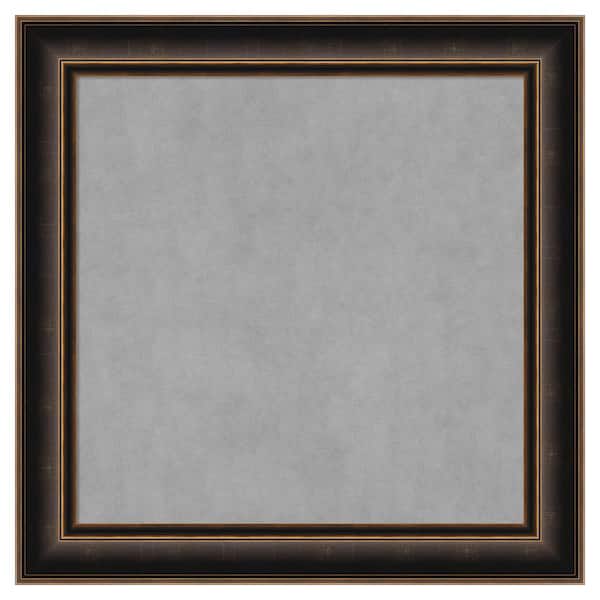 Amanti Art Villa Oil Rubbed Bronze 30 in. x 30 in. Framed Magnetic Board