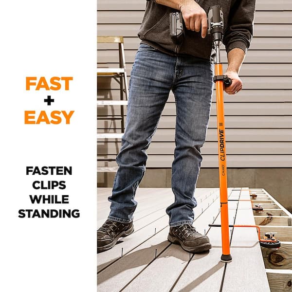 Wedgeclip and ClipDrive Decking Tool Stainless Steel Hidden Deck Fastener Clip Bundle (1800-Count/1000 sq. ft.)