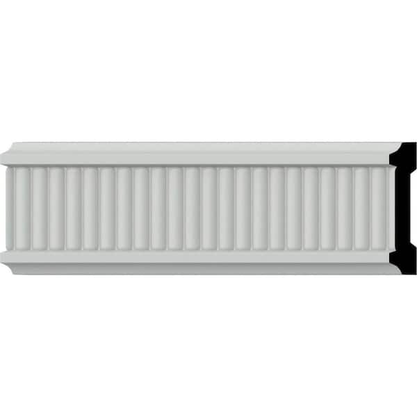 SAMPLE - 5/8 in. x 12 in. x 3 in. Urethane Nevio Chair Rail Moulding