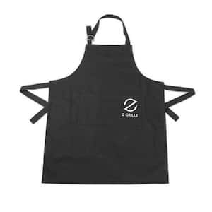 Adjustable Bib Aprons 33 in. x 26 in. Water Oil Stain Resistant Black Chef Cooking BBQ