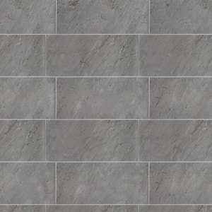 Mountain Storm Gray 9.75 in. x 21.625 in. Glossy Ceramic Wall Tile (14.80 sq. ft./Case)