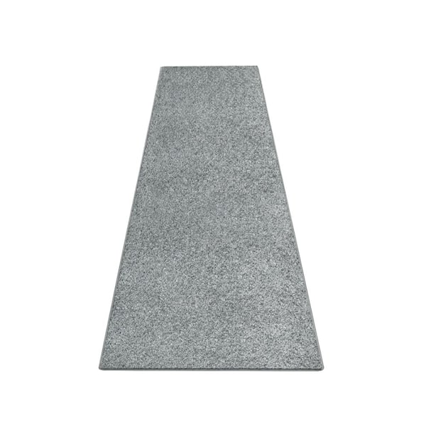 Gray 2 Ft.x 6 Ft.Runner Rug Low Pile Self Adhesive Non Slip Back Indoor Mat For Hallway Entryway Multiple Use