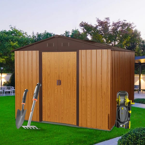 8 ft. x 10 ft. Metal Shed with Double Door (80 sq. ft. )