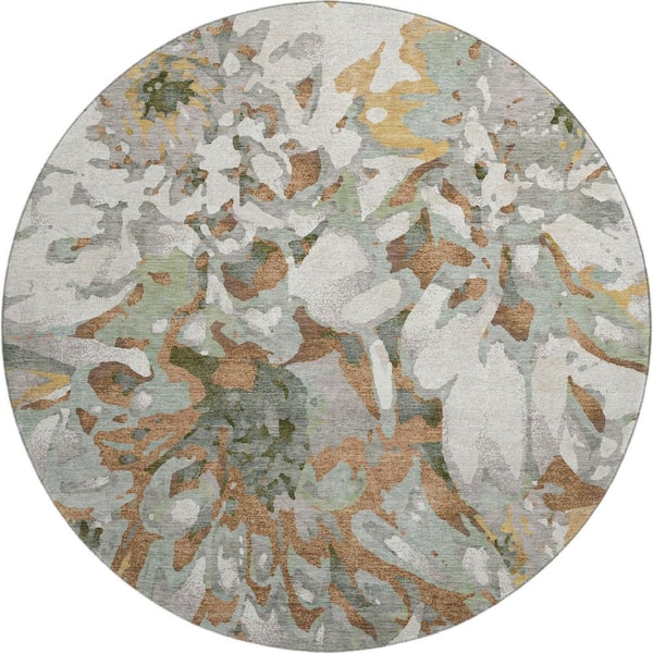 Addison Rugs Mayfield Premium Machine Washable Abstract AMF2340 Copper ...