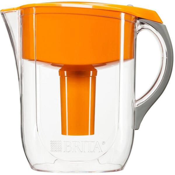 Brita 10-Cup Filtered Water Pitcher in Orange