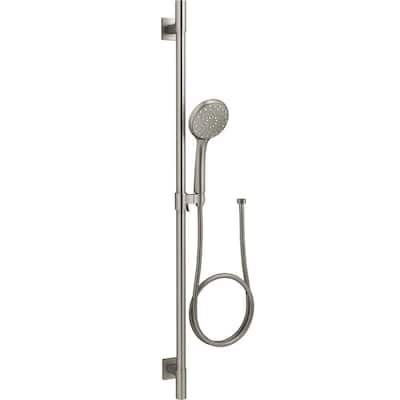 Gunther Pressure Balance Shower System with Slide Bar and Hand Shower - Polished Nickel | Brass | Signature Hardware 478469