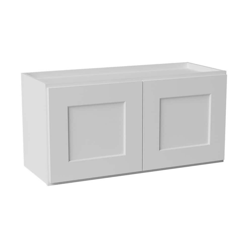 30 in. W x 12 in. D x 15 in. H Ready to Assemble Solid Wood Shaker Wall Kitchen Cabinet in White price history on PriceWatchPro