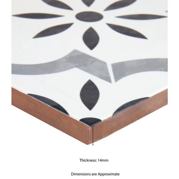 MSI Azila 8 in. x 8 in. Glazed Porcelain Floor and Wall Tile (0.44