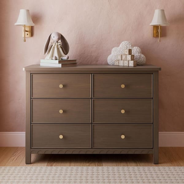 Graco Sasha Hazelnut 6 Drawer 47.48 in. Wide Dresser 03716-408