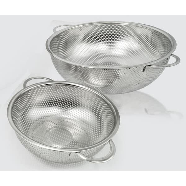 Stainless Steel Colander - Micro-Perforated 5-Quart Colander for