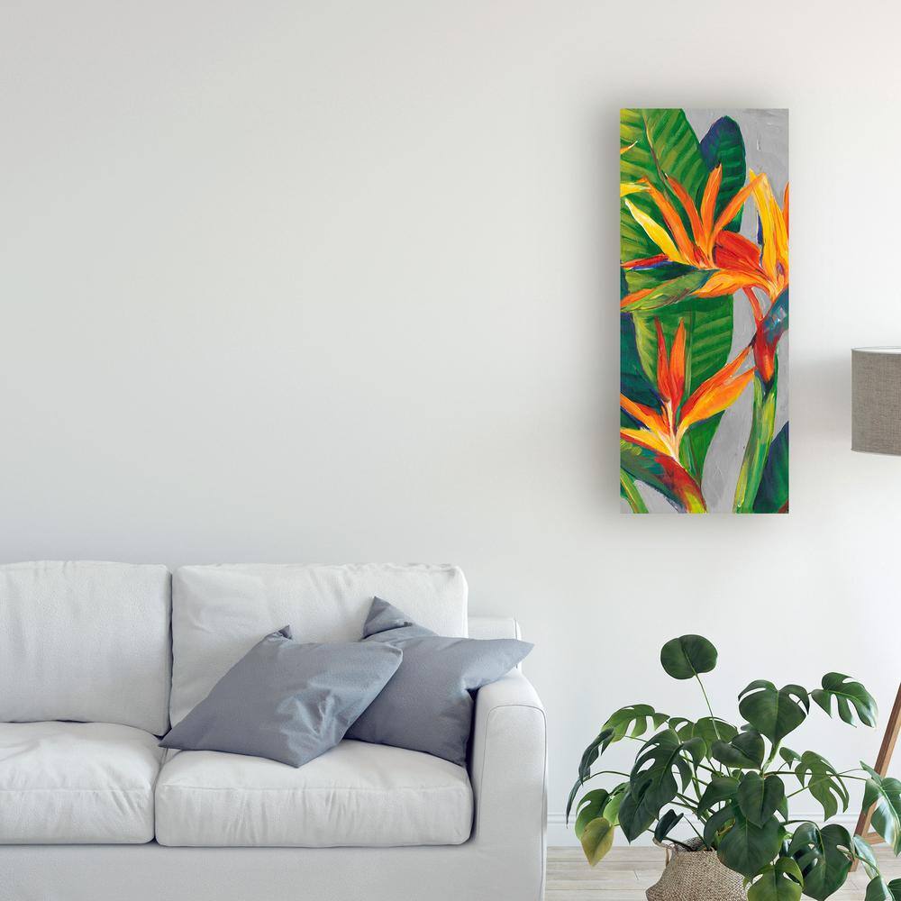 Tim Otoole Bird of Paradise Floral Canvas Print