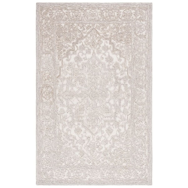 SAFAVIEH Martha Stewart Ivory/Natural 4 ft. x 6 ft. Persian Border Area Rug