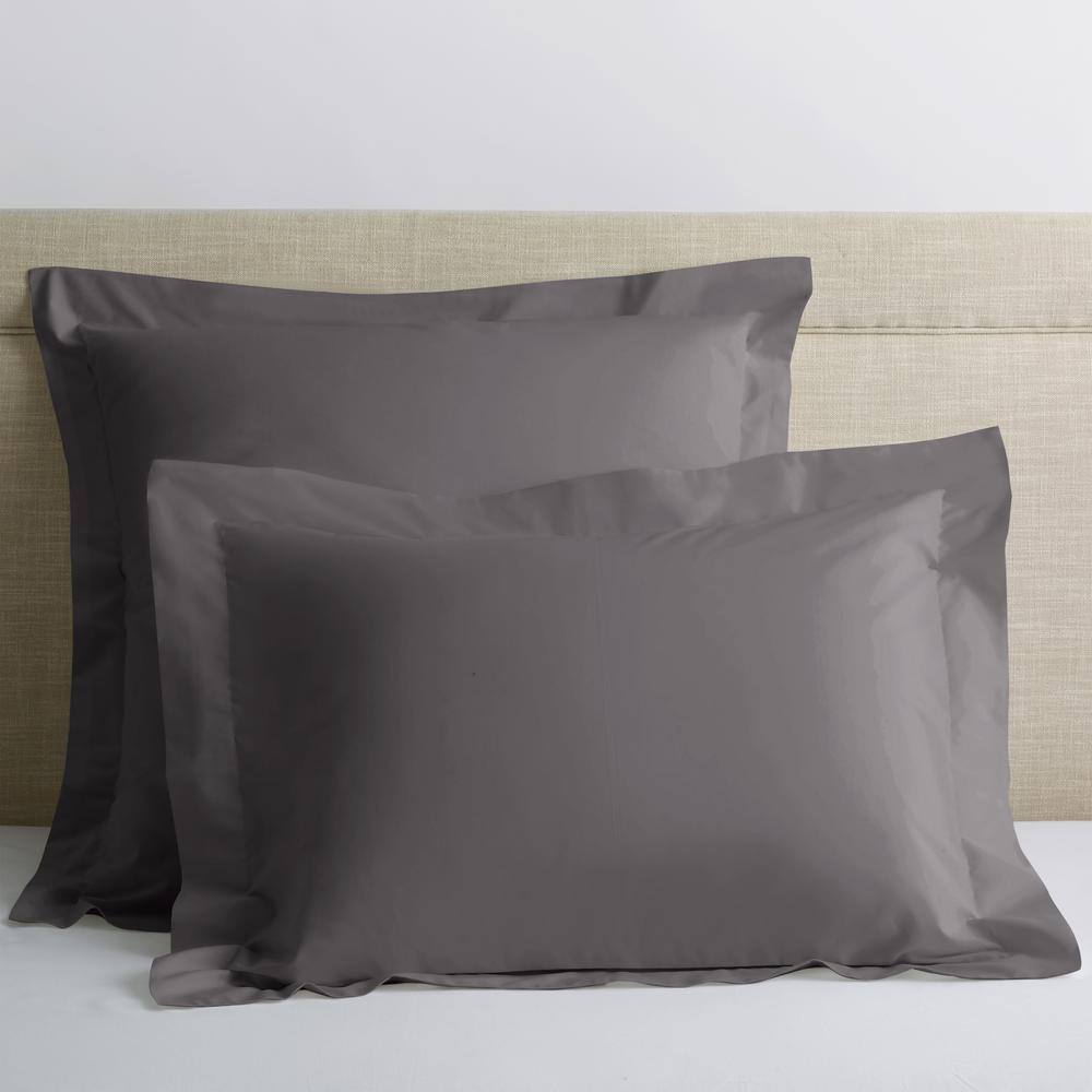Company Cotton Graphite Solid 300-Thread Count Cotton Percale King Sham price history on PriceWatchPro