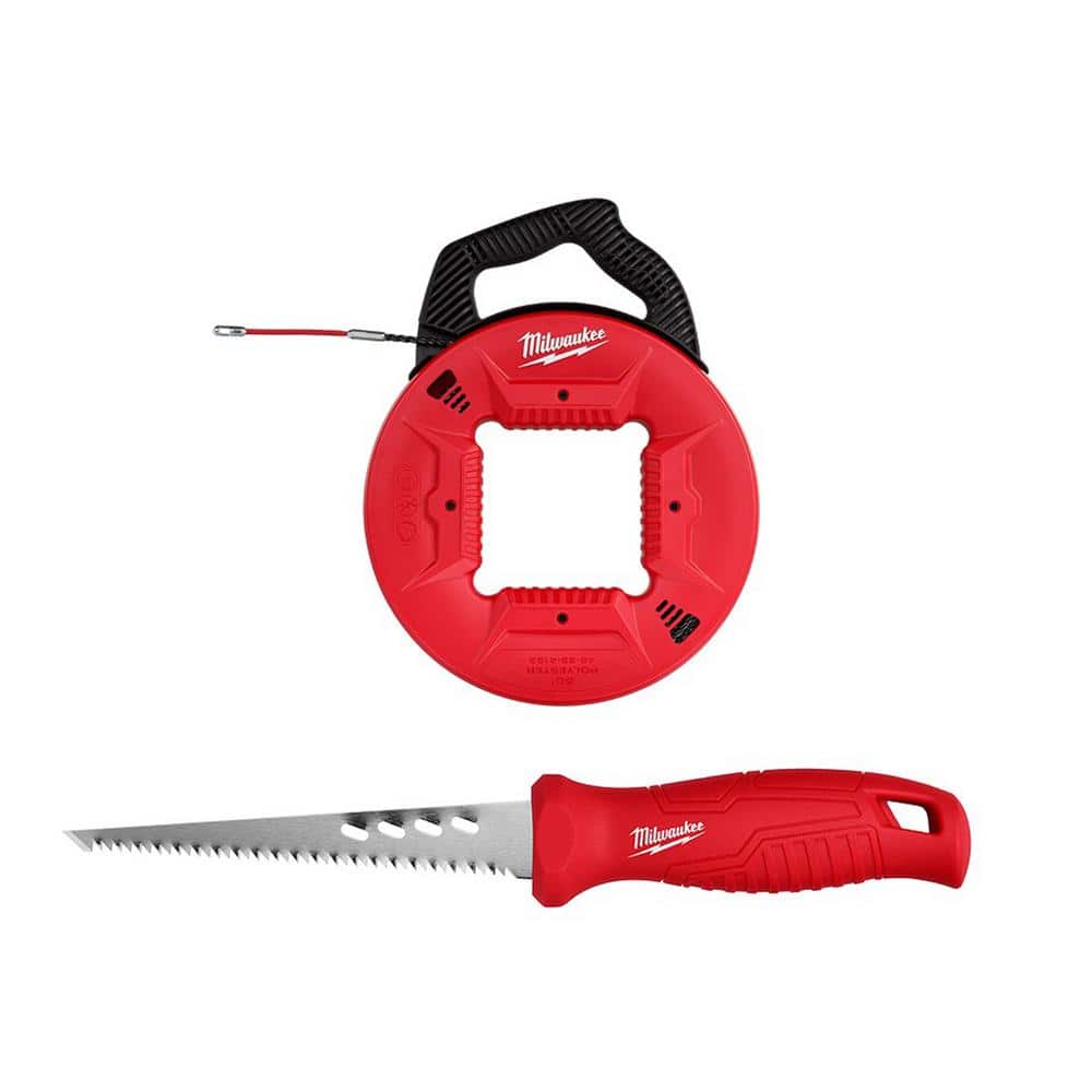 50 ft. x 13 in. Polyester Fish Tape with Flexible Metal Leader and Rasping Jab Saw price history on PriceWatchPro