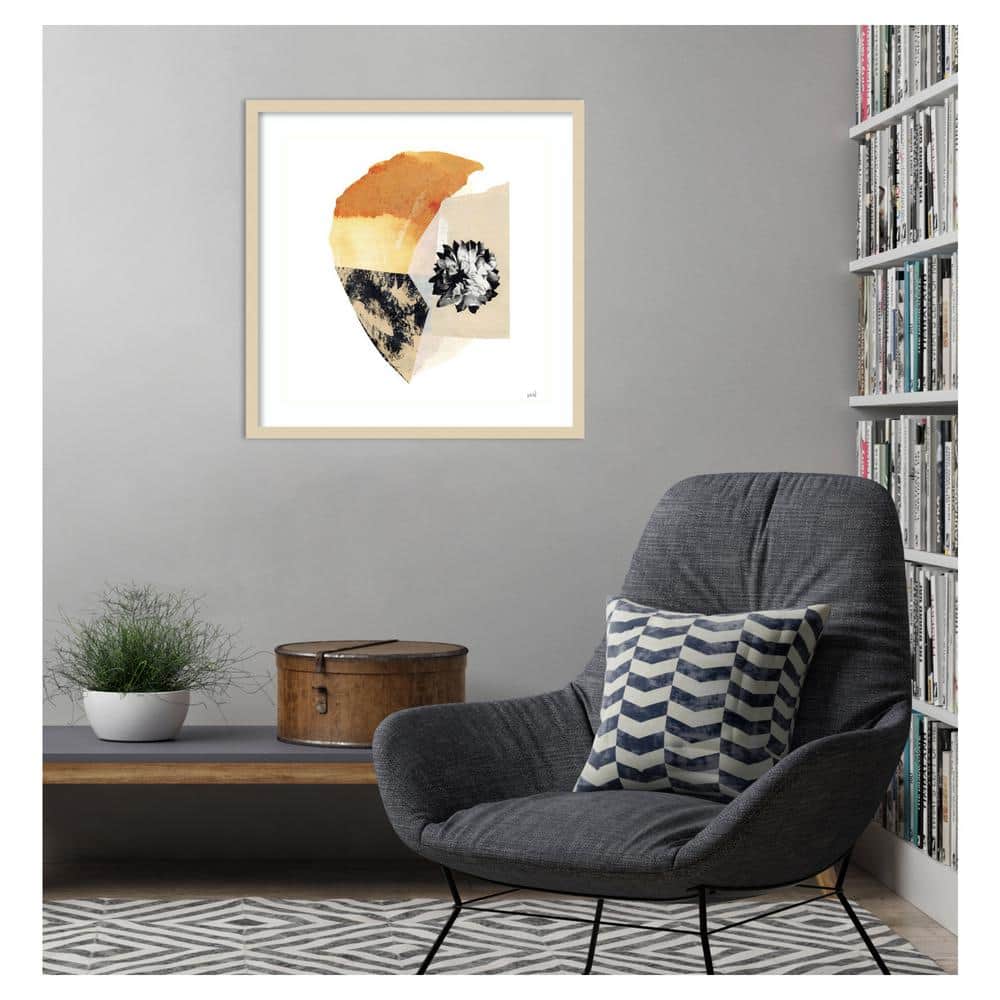 Lindsey Newman Abstract Expressionism Svelte Natural Framed Print