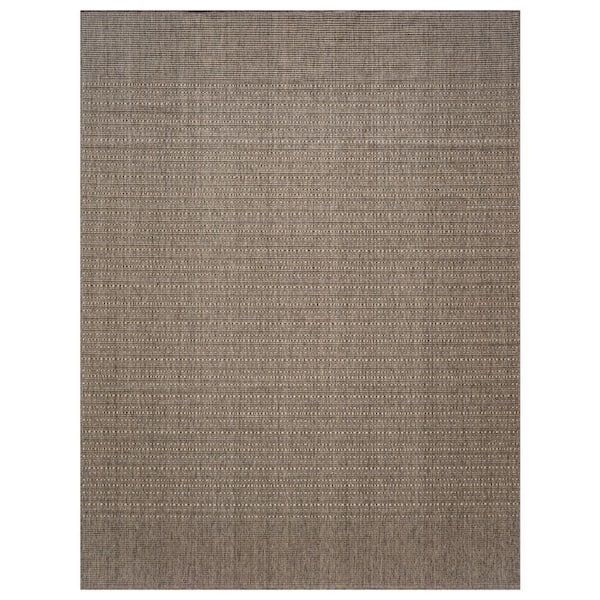 Nourison Tulum Brown 8 ft. x 10 ft. All-Over Design Contemporary Area Rug
