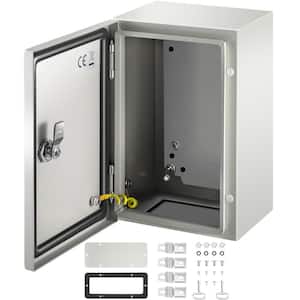 Electrical Enclosure 12 in. x 8 in. x 6 in. NEMA 4X Carbon Steel IP66 Waterproof Junction Box for Outdoor Indoor