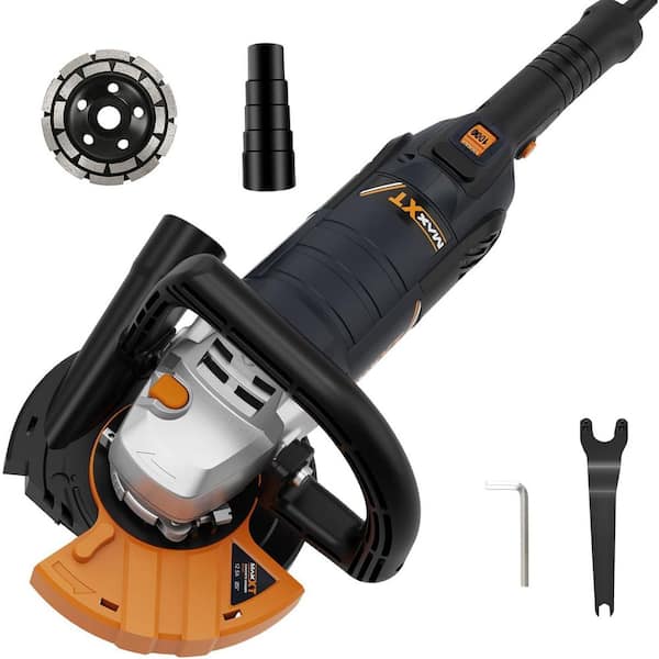 14 Amp Corded 5 in. Angle Grinder with Concrete Sander for Polishing and Grinder Stone Cement Marble Granite