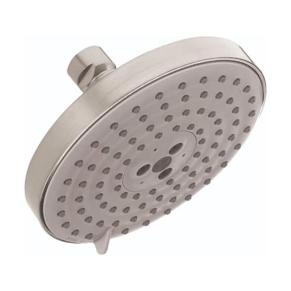 Raindance S 3-Spray Patterns with 1.75 GPM 5 in. Wall Mount Fixed Shower Head in Brushed Nickel