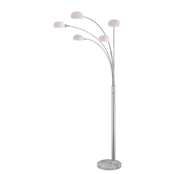 Illumine Designer Collection 80 in. Chrome Floor Lamp