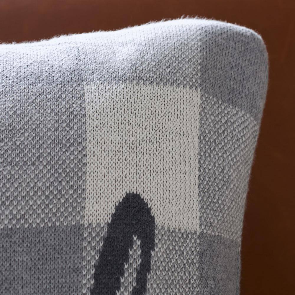 Beige and Mustard Cotton Rectangular Thanksgiving Pillow
