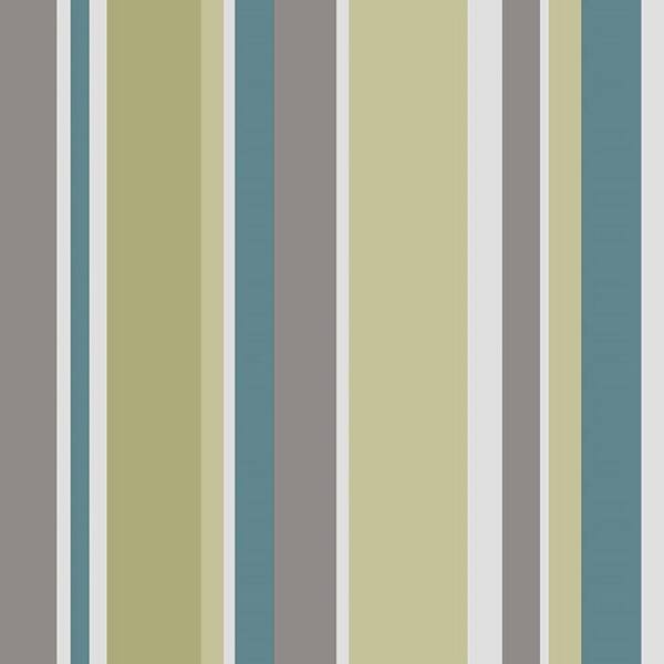 Graham & Brown Apple and Teal Rico Stripe Wallpaper