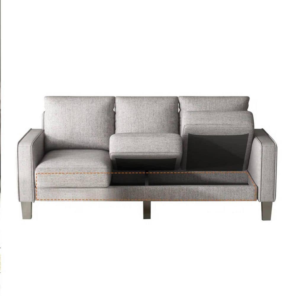 Insert Included, Decorative Throw, Accent, Sofa, Couch, Bedroom, Polyester  Grey, Modern, 1 - Kroger